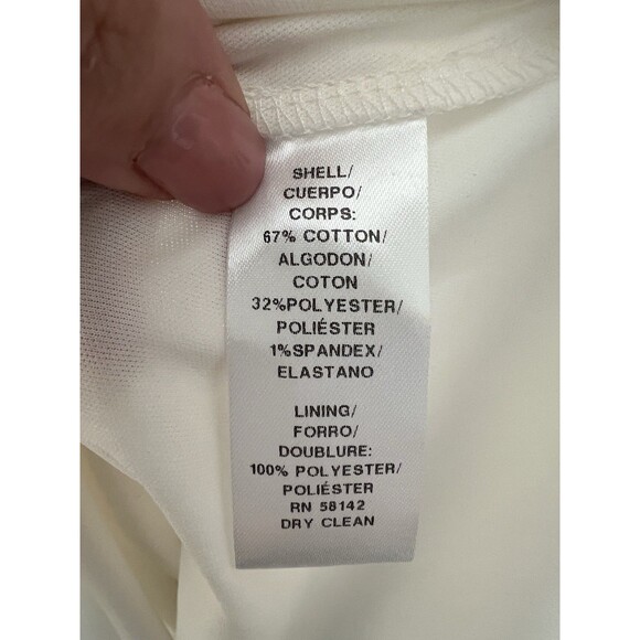 Adorne Dress 4 Knee Length Striped Red Sleeveless Lined Aztec Office Party Knit - Picture 9 of 9